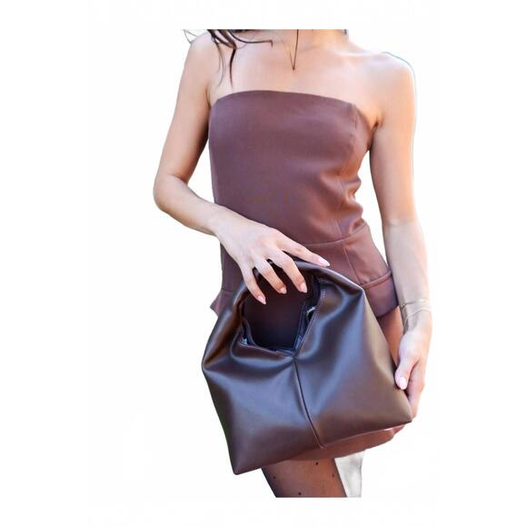 NEW BILLINI women's solene handle bag in chocolate - Picture 2 of 3